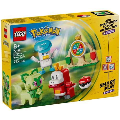 LEGO Pokémon - SMART Play : Combat entre Poussacha, Chochodile et Coiffeton - 72158
