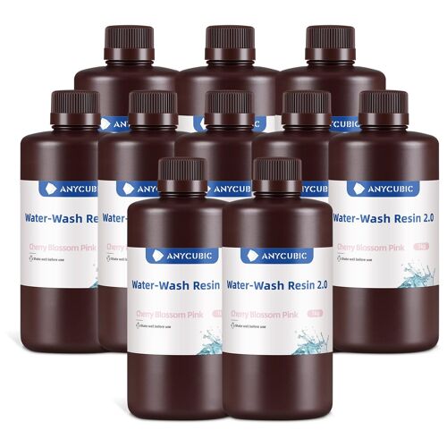 Anycubic Water-Wash Resin 2.0 Résine, Photopolymère Multicolore 1 kg