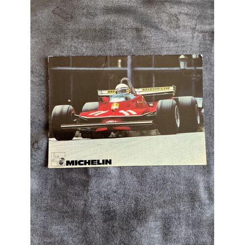 Carte Postale Vintage Michelin. Formule 1. Jody Scheckter Sur Ferrari.