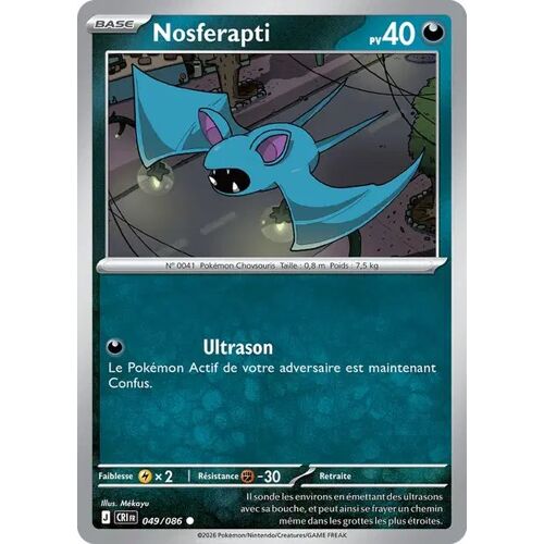 Carte Pokémon - Nosferapti - 049/086 - Chaos Ascendant