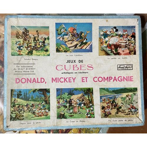 Jeu de Cubes" Donald,Mickey et Cie"
