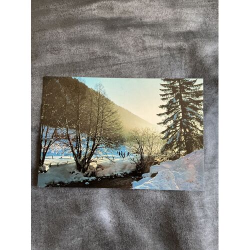 Carte Postale Vintage La Neige À La Montagne