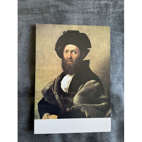 Carte Postale Vintage Raphaël. Musée Du Louvre. Portrait De Balthazar Castiglione.