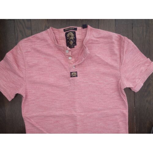 Tee Shirt Superdry Heritage Grandad Rose Taille S
