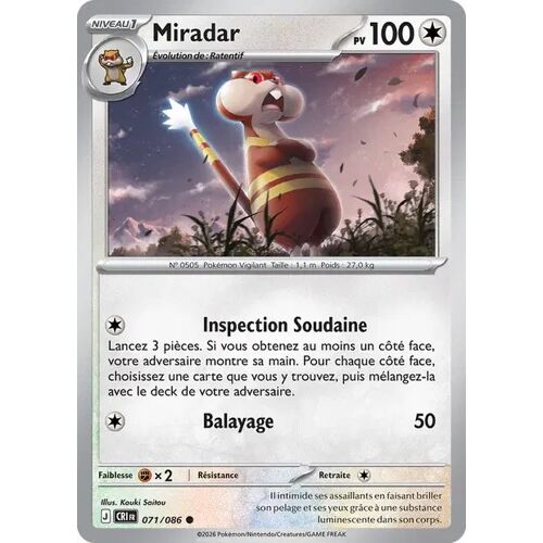Carte Pokémon - Miradar - 071/086 - Chaos Ascendant