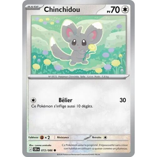 Carte Pokémon - Chinchidou - 072/086 - Chaos Ascendant
