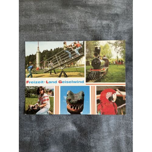 Carte Postale, Vintage Freizeit Land Geiselwind. Vogelparadies. Safariland. Freizeitpark