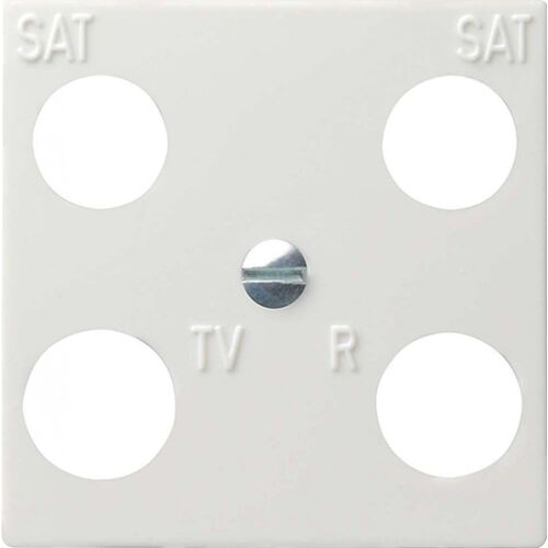 Gira Plaque de recouvrement à 4 voies Accessoires blanc pur - 025803