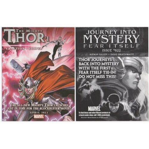 Marvel Comics The Mighty Thor (Olivier Coipel) Jumbo Promo Card (2011)