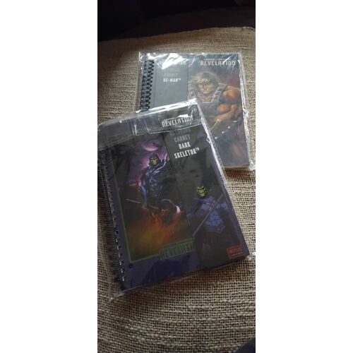 Lot De 2 Cahiers Neufs Et Différents Maîtres De L'Univers. Musclor Et Skeletor