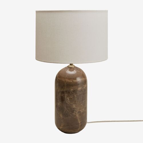 Lampe de table en pierre naturelle Yalvira