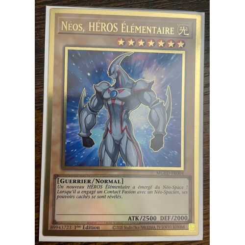 Yu-Gi-Oh! - Mged-Fr004 - Néos, Héros Élémentaire (Gold Rare)