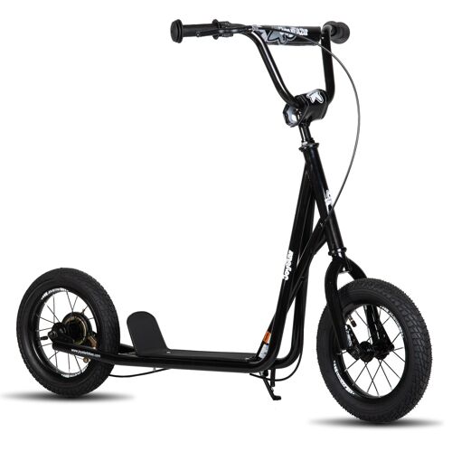 Trottinette Joystar Pour Enfants De 5 À 9 Ans, Roues 12 Pouces Avant Et Arrière, Frein V-Brake Arrière, Guidon Réglable, Pour Usage Intérieur Et Extérieur, Bleu