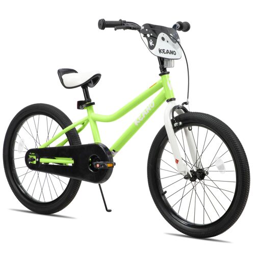 Vélo Enfant Keano Pour Garçons Et Filles De 7 À 13 Ans, 20 Pouces Style Bmx, Bicyclette 20 Pouces Avec Béquille, Vert