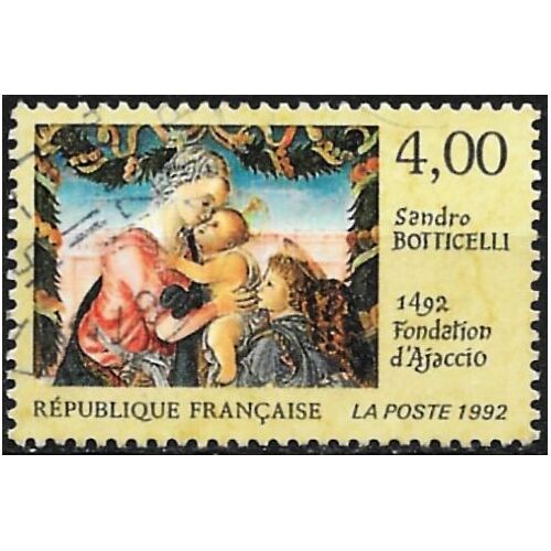 France 1992, Très Beau Timbre Neuf** Luxe Yvert 2754, Tableau De Sandro Botticelli, "1492 Fondation D'ajaccio".