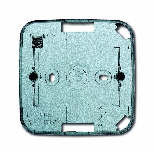 Busch-Jaeger future linear Boîtier AP 1701-83 simple alu-argenté, Bouton + interrupteur, Argent