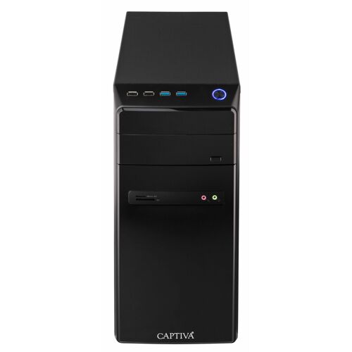 CAPTIVA Power Starter R64-148 AMD Ryzen 5 5600G 8 Go DDR4-SDRAM 480 Go SSD Windows 11 Home PC Noir