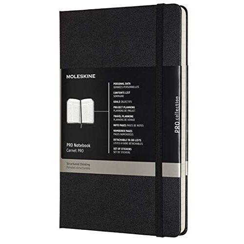 Pro Notebook Large Hard Black