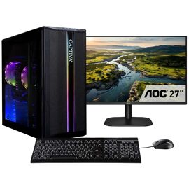 CAPTIVA Power Starter R80-021 TFT Bundle AMD Ryzen 7 5700G 16 Go DDR4-SDRAM 1 To SSD Bureau PC Noir