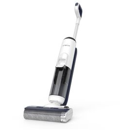Tineco iFLOOR 5 Breeze Complete Aspirateur-balai 2 en 1 Batterie Sec&humide Sans sac Blanc et Noir