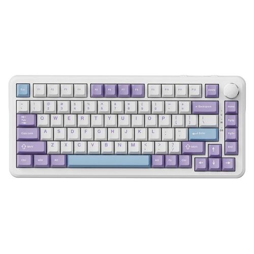 AJAZZ AK820 clavier Universel USB QWERTY Violet et Blanc