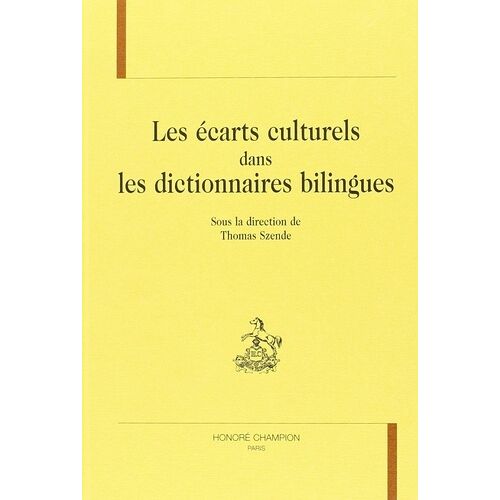 Les Écarts Culturels Dans Les Dictionnaires Bilingues