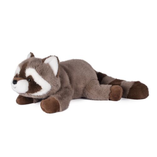 Peluche raton laveur marron lesté 32 cm