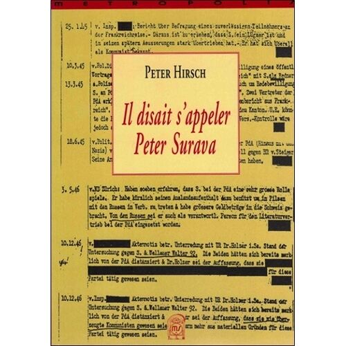 Il Disait S'appeler Peter Surava