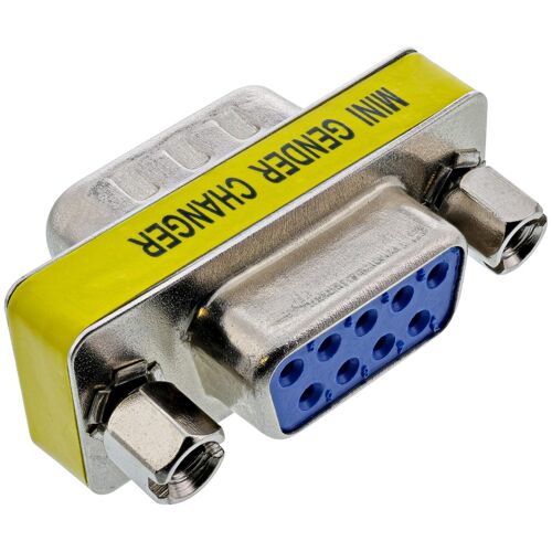 InLine 42214 changeur de genre de câble 9pin female Acier inoxydable