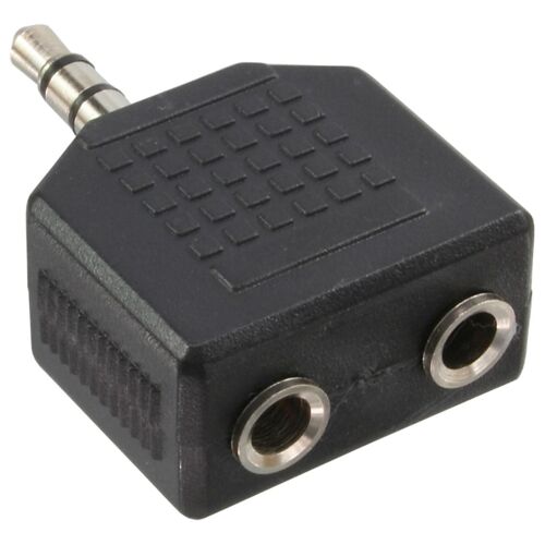 InLine 99301 changeur de genre de câble 3.5mm jack female 2x 3.5mm Noir