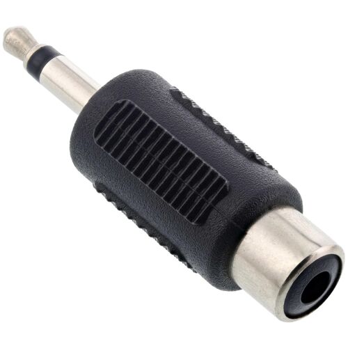 InLine 99326 changeur de genre de câble 3.5mm jack male RCA Noir