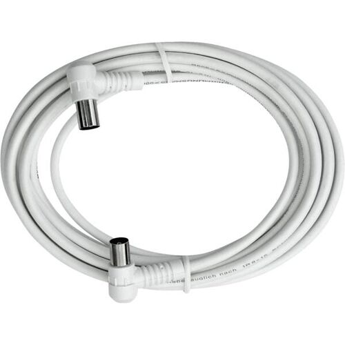 Axing Anschlusskabel Wi-Wi câble coaxial KOKA 99 2,5 m Blanc