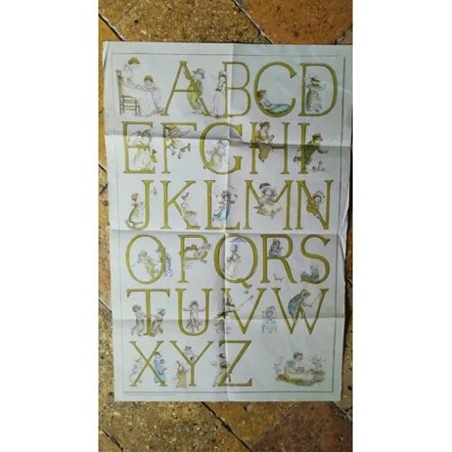 Abc By Kate Greenaway Poster Printed In England