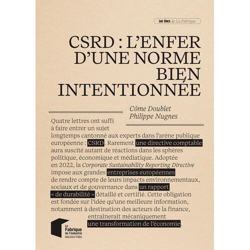 Csrd : L'enfer D'une Norme Bien Intentionnée