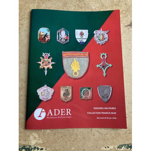 Catalogue Vente Insignes Militaires Légion Etrangère