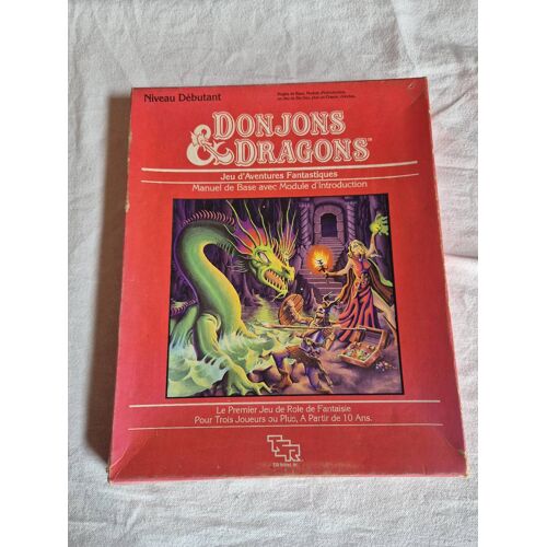 Boite De Jeu Donjons & Dragons Niveau Débutants Aavec Livrets, Dés Et Crayon