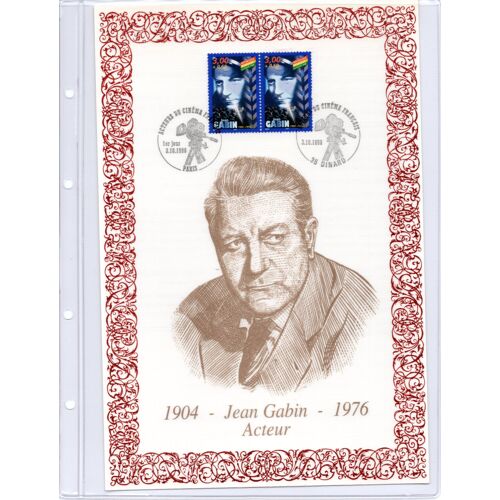 Encart Philatélique De Luxe Jean Gabin
