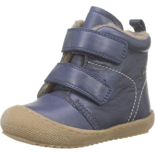 Bottines En Cuir Doublé Bubble Vl Marine- - 25