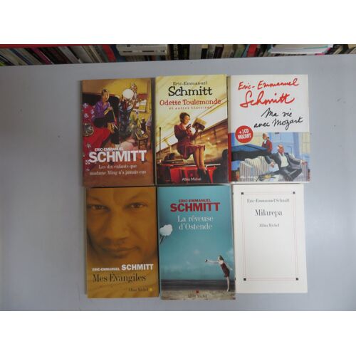 Lot De 6 Livres . Romans / Eric Emmanuel Schmitt / 5 Editions Albin Michel Et 1 Club