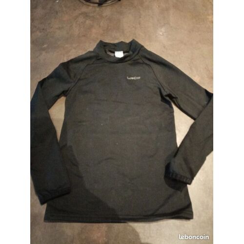 Sous Pull Noir Garçon 10 Ans Wedze Très Bon État