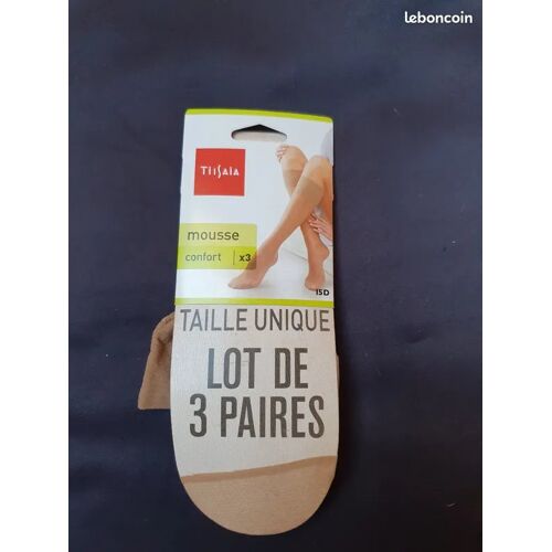 3 Paires Chaussettes Ou Mi-Bas Mousse Confort