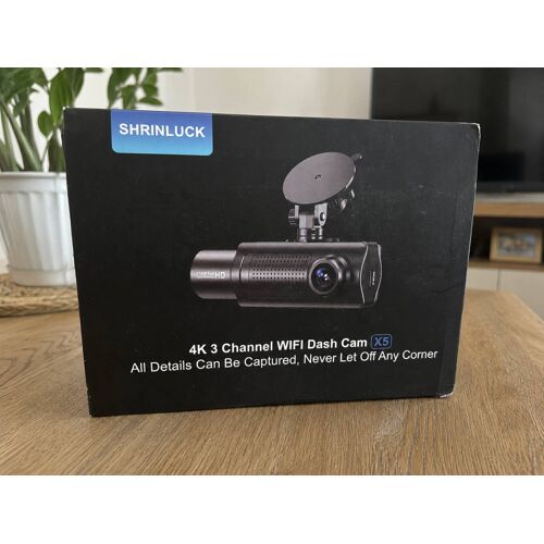 Dashcam SHRINLUCK X5 4K WiFi 3 Canaux – Neuve