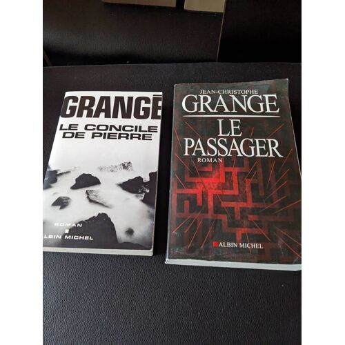 Lot De 2 Romans De Jean Christophe Grangé (Le Passager/Le Concile De Pierre)