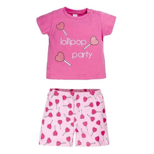 Pyjama D'été Ellepi Lolli Pop Pour Filles, 3 Ans
