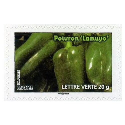 France 2012, Très Beau Timbre Neuf** Luxe Autoadhésif Yvert 747, Légumes Pour Une Lettre Verte - Poivons "Lamuyo", Validité Permanente Lettre Verte, Pour Collection Ou Affranchissement.