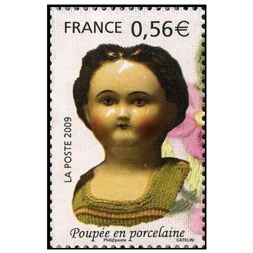 France 2009, Très Beau Timbre Neuf** Luxe Yvert 4394, Les Poupées De Collection, Poupée En Porcelaine.