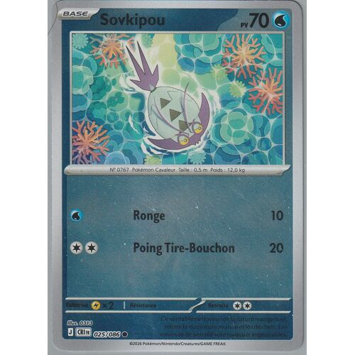 Carte Pokémon - Sovkipou - 025/086 - Reverse - Chaos Ascendant