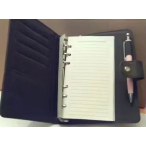 Répertoire - Porte Cartes - A Anneaux - Parme - Avec Stylo - Neuf