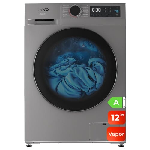 EVVO W212W24A machine à laver chargement frontal 12 kg 1400 tr/min Acier inoxydable