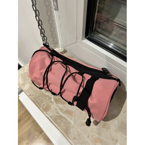 Sacoche Vélo Guidon Ou Cadre – Rose Et Noir – Neuve